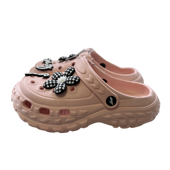 Super Cool papuci fete tip saboti 30-35, Light Pink Love Imagine secundară a produsului