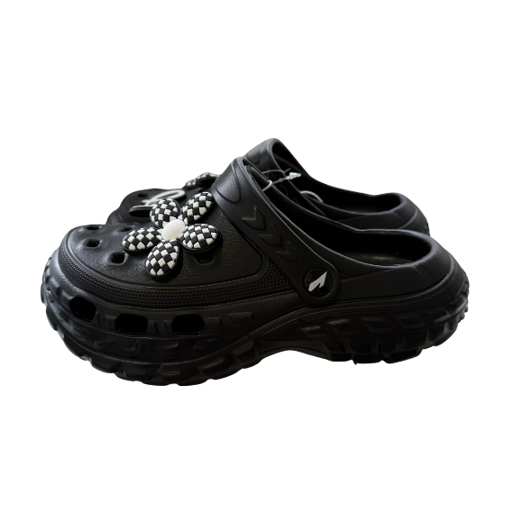Super Cool papuci fete tip saboti 30-35, Black Love Imagine secundară a produsului