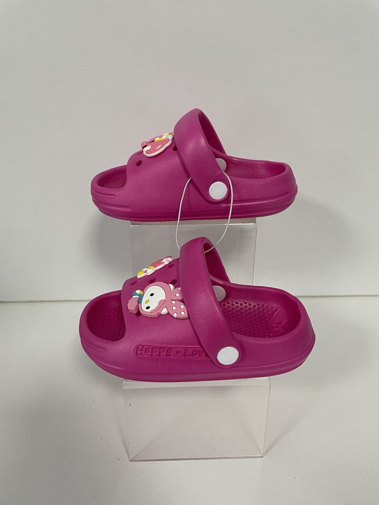 Super Cool papuci fetite 18-23, Fuscia cu pisica