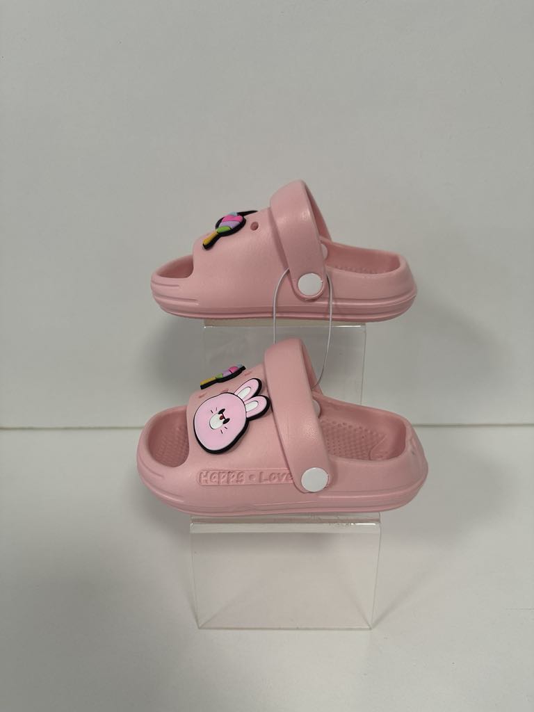 Super Cool papuci fetite 18-23, Pink cu iepuras Imagine principală a produsului