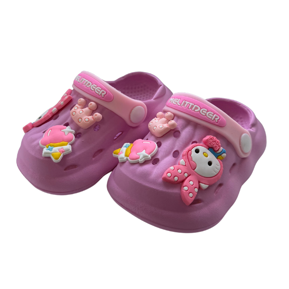 Super Cool papuci fetite tip saboti 18-19, Pink cu iepuras Imagine principală a produsului