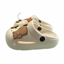 Super Cool papuci tip saboti 24-29 Beige cu ursulet