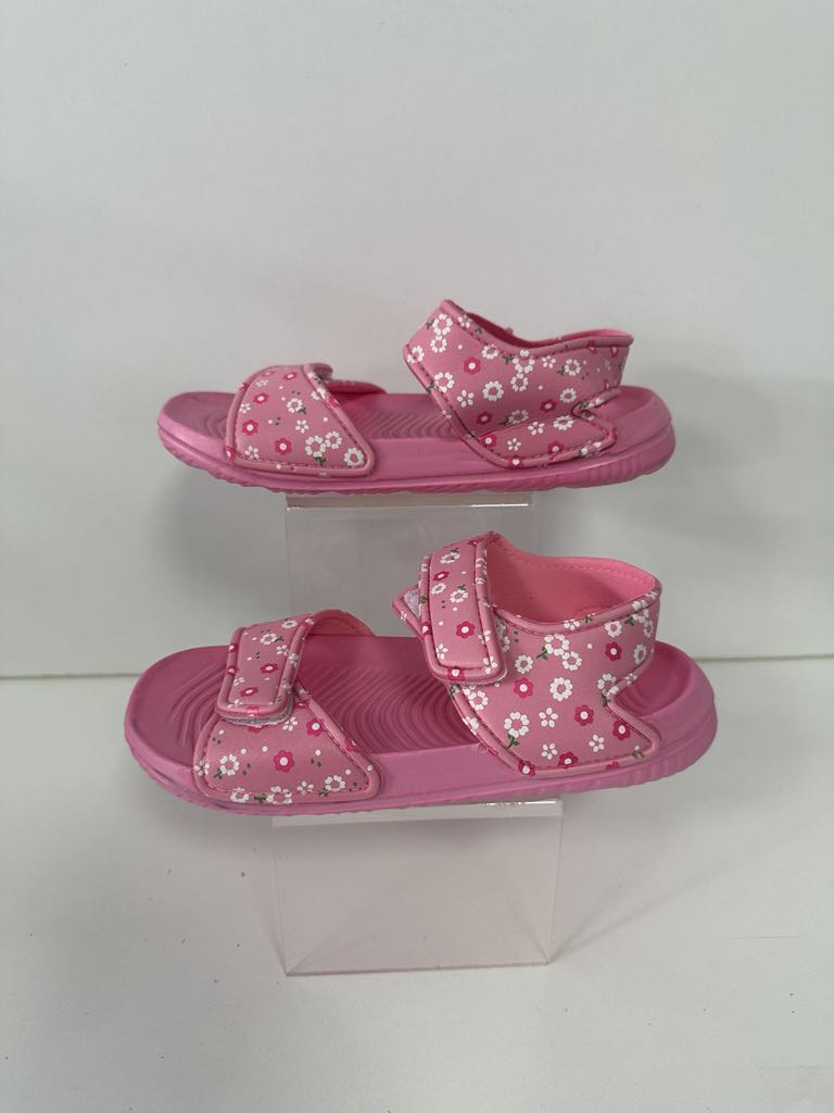 Super Cool sandale fete din cauciuc 25-30 Fuchsia ci floricele