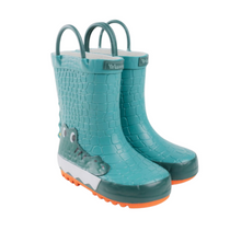 Wink cizme baieti de cauciuc 22-27 Green Aligator 