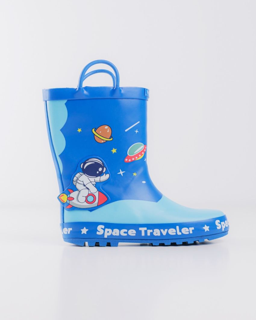 Wink cizme baieti de cauciuc 22-27 Navy Space Traveler Imagine secundară a produsului