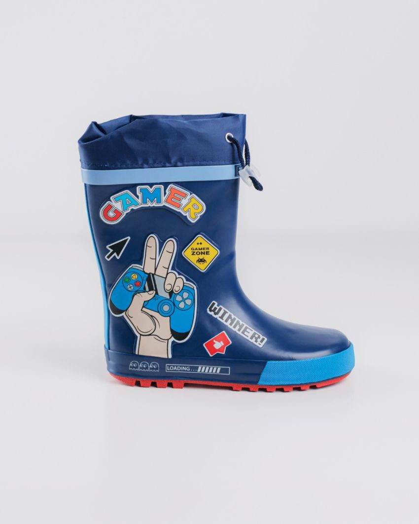 Wink cizme baieti de cauciuc 28-35 Navy Gamer Zone Imagine secundară a produsului