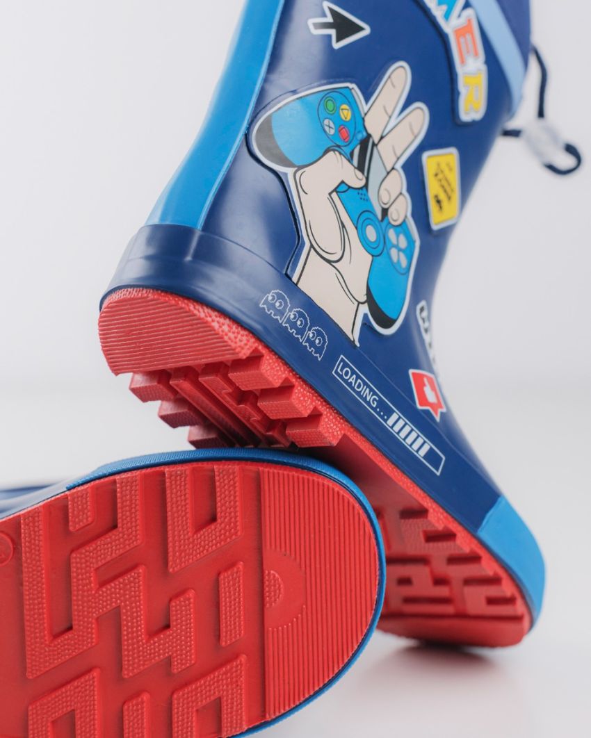 Wink cizme baieti de cauciuc 28-35 Navy Gamer Zone