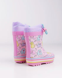 Wink cizme fete de cauciuc 22-35 Pink Meow