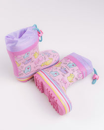 Wink cizme fete de cauciuc 22-35 Pink Meow