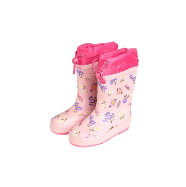 Wink cizme fete de cauciuc imblanite 24-29 Flores Pink Imagine principală a produsului
