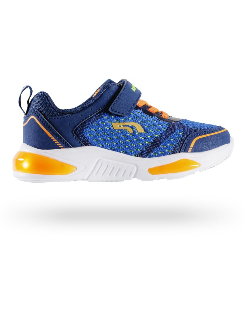 Wink pantofi baieti sport cu LED 23-35, Navy&Orange Imagine secundară a produsului