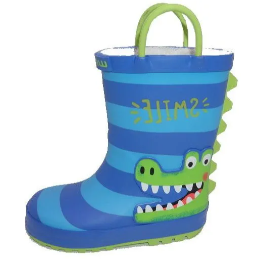 Wink cizme de cauciuc baieti captusite 21-35, Blue Crocodile Imagine principală a produsului